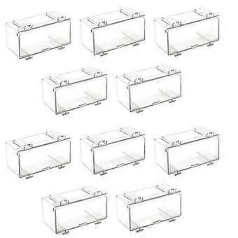 Lot de 10 vitrines en acrylique transparent pour moules de voitures, roues de modèles réduits de voitures, vitrine à l'échelle pour roues A (1/5)