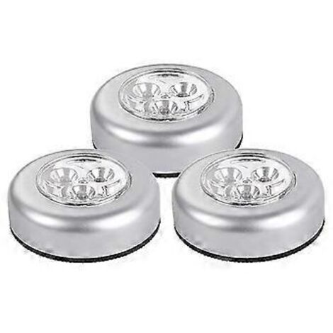 bâtons lumineux LED à piles, lumières tactiles pour armoires, armoires de cuisine, garage, 3 pièces. (1/5)