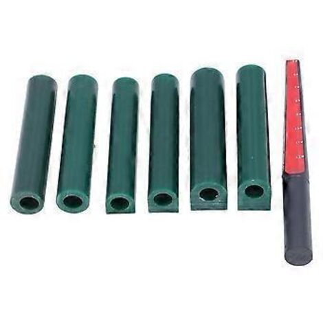 Ensemble de tubes de cire à sculpter pour bagues, 6 tailles, avec règle de coupe pour la fabrication artisanale de bagues et de bijoux. (1/4)
