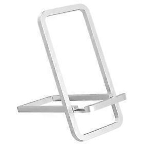 Support de téléphone portable pliable et multifonctionnel pour smartphones de 4 à 8 pouces, idéal pour une utilisation de bureau ou comme support de chevet. (1/4)