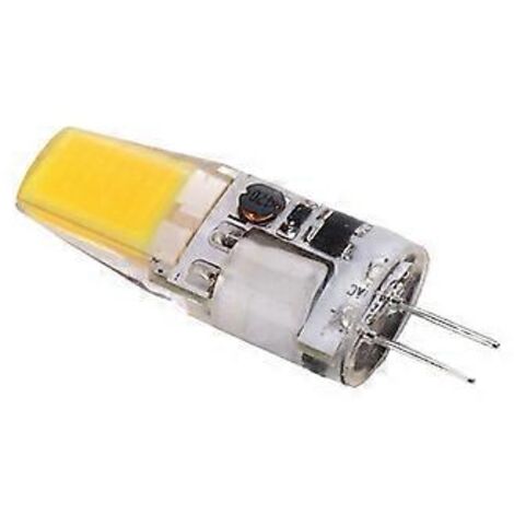 Ampoule LED COB G4 5W 600LM à couronne en silicone pour plafonnier AC/DC 12V 4,2x1,3cm lumière naturelle 4000-4500K. (1/3)
