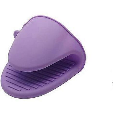 Gants de cuisine en silicone souple, mini maniques de cuisine résistantes à la chaleur, maniques pour une cuisson et une pâtisserie en toute sécurité, conception antidérapante (1/5)