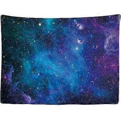 Tapisserie murale décorative pour chambre à coucher 200 x 150 cm - Nature, Galaxie, Univers, Planètes, Système solaire - Papier peint en tissu, tapisserie murale esthétique - Vue panoramique