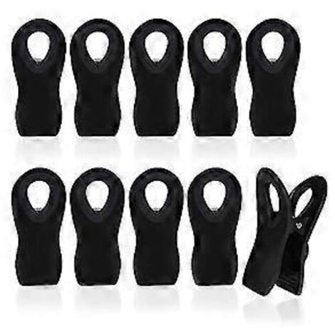 Pinces magnétiques pour sachets de chips - Fermeture hermétique pour emballages alimentaires, pinces pour sachets de chips et rangement de cuisine, lot de 10 (1/2)