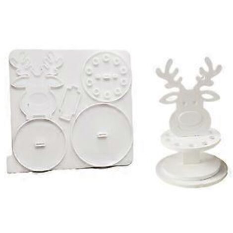 Moule en silicone robuste et polyvalent orné de motifs détaillés de rouleaux de billets en forme de rennes - Accessoire idéal pour les amateurs de pâtisserie (1/5)