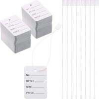 1000 étiquettes de prix et étiquettes volantes, étiquettes de bons de réduction, étiquettes blanches pour magasins, étiquettes pour vêtements et étiquettes en nylon
