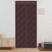 Rideau de porte thermique isolant 80x200cm, rideau thermique anti-froid et anti-chaleur, porte d'entrée
