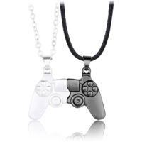 Collier pendentif femme, collier couple, collier magnétique, collier pendentif contrôleur de jeu pou
