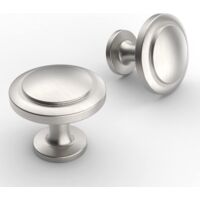 25 Pack Heavy Duty Knobs for Cabinet Hardware, Solid Modern