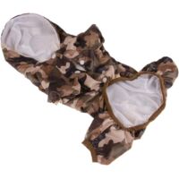 Poncho chaud pour petit chien, imperméable à capuche, taille W (1 pièce)
