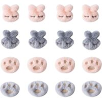 Ensemble de 16 pièces comprenant des attaches de courtepointe en peluche à motifs de dessins animés, des pinces de maintien de courtepointe et des clips de courtepointe multifonctionnels antidérapants