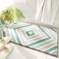 Tapis de bain antidérapant, ultra-absorbant et doux, lavable en machine
