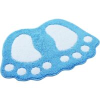 Tapis de bain antidérapant, tapis de douche pour grande taille, tapis shaggy absorbant