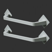 Porte-serviettes sans perforation, rangement sanitaire pour WC et bain