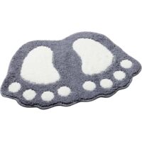 Tapis de bain antidérapant, tapis de douche pour grande taille, tapis shaggy absorbant