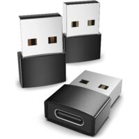 Lot de 3 adaptateurs USB-C vers USB compatibles avec les câbles USB-C vers USB A
