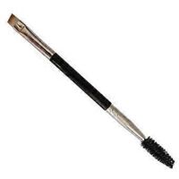 Lot de 6 brosses à sourcils, brosse biseautée professionnelle à double embout et goupillon (noir)