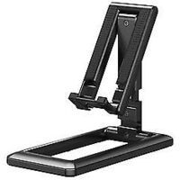 Support de bureau pliable pour tablette, téléphone portable et iPad, iPhone, Samsung (noir)
