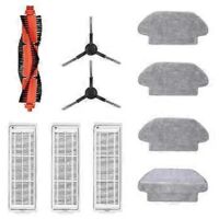 Accessoires pour robot aspirateur et serpillère Mi Robot Vacuum Mop Pro P STYTJ02YM : brosse latérale principale, filtre HEPA et serpillère.
