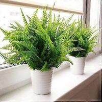 Lot de 4 plantes artificielles, faux buissons en plastique