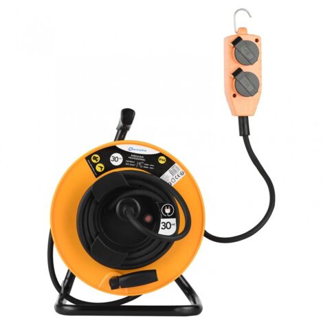 Enrouler Electrique Professional, Jaune/Noir, Longueur 30 M