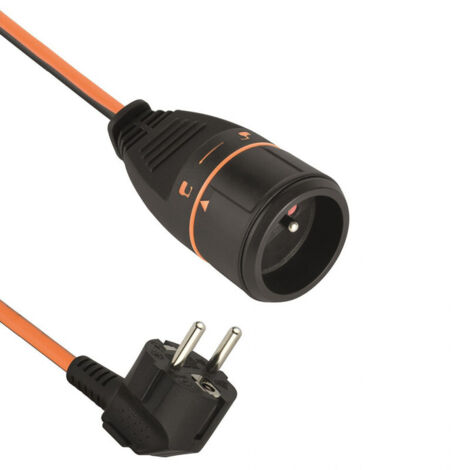 Rallonge Prolongateur 40M 3G1.5mm Femelle Français Electralock équipée d'un système de Verrouillage Qui empêche la déconnexione (1/2)