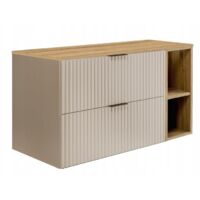 Hängende Waschtischunterschrank - 100 cm - Farbe Kashmir - Modernes Design - Soft close