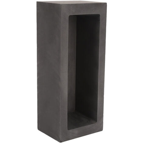 Gussform für Barren. Rechteckige Graphitform. Tiegel zum Schmelzen von vergoldeten und versilberten Metallen. Gießen und Raffinieren.