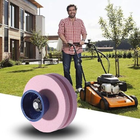 4er-Pack doppellagige Schleifsteine für Rasenmäher, Bohrerschärfer, Auswuchtgeräte für elektrische Bohrmaschinen und Handbohrmaschinen (1/3)