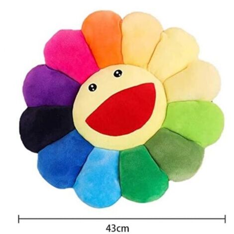 Plüschtier mit Sonnenblume, buntes Plüschkissen mit Sonnenblume, weiches und bequemes Sofakissen, Kissen für Zuhause, Kissen für Haustiere (1/3)