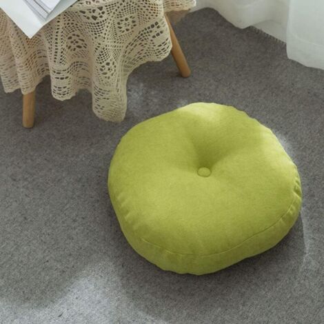 Cuscino rotondo per sedia - Soggiorno - Ufficio - Veranda - Cuscino decorativo - Cortile - Stanza tatami - Interno/Esterno - 47 cm - Verde