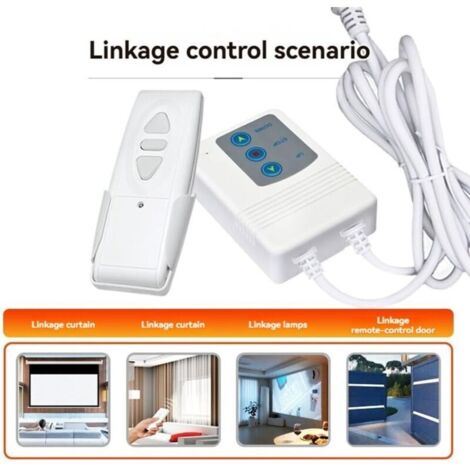 Telecomando wireless per schermo di proiezione a 433 MHz, controller per tende elettriche, ricevitore per interruttore remoto con spina europea. (1/3)