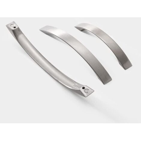 Set di 10 maniglie per mobili da cucina - Finitura cromata - Maniglie per ante in nichel spazzolato - Maniglie da cucina in acciaio inossidabile con interasse fori di 96 mm