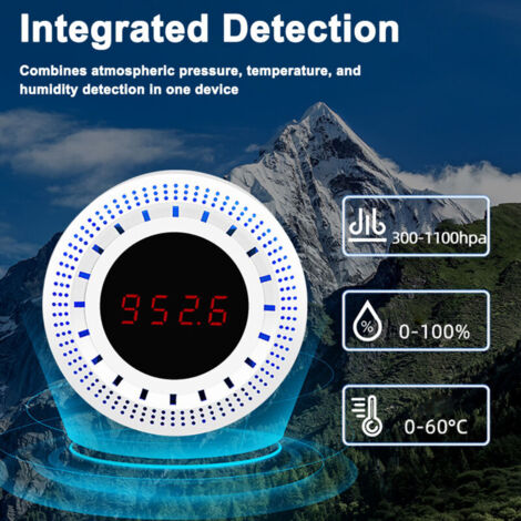 Sensore di pressione atmosferica intelligente ZigBee SJLERST con funzione di rilevamento di temperatura e umidità, dispositivo integrato per la domotica.