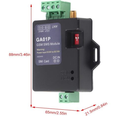 Allarme interruzione di corrente GSM SJLERST, invia avvisi SMS a 6 telefoni predefiniti (), allarme SMS, sistema di sicurezza domestica intelligente, supporta la connessione di diversi