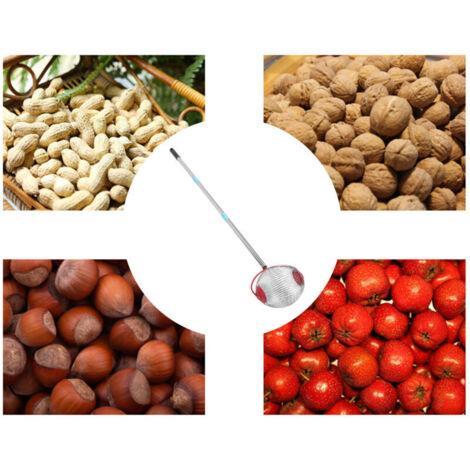 Raccoglitore di noci, raccoglitore di noci pecan, rullo multifunzionale in acciaio inox a 3 sezioni da 113,5 cm (44,7 pollici) per noci pecan e noci, ideale per uso esterno (1/3)