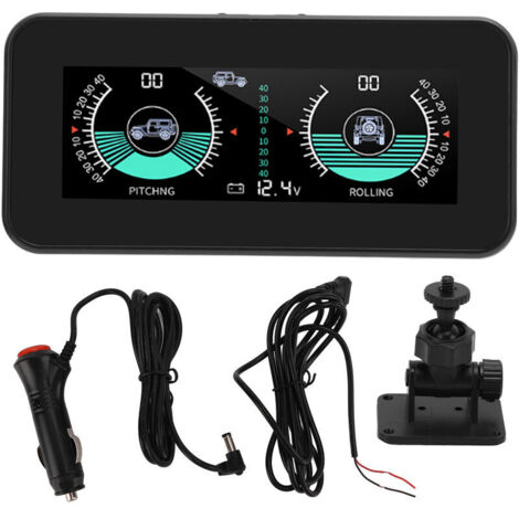 Inclinometro universale per auto intelligenti, misuratore di inclinazione, alta risoluzione, misuratore digitale di angolo e pendenza HUD per autoveicoli