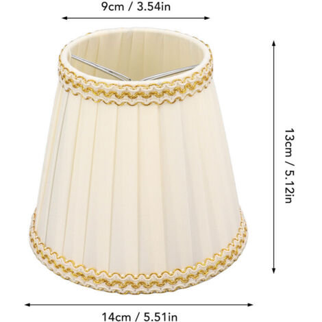 Paralumi in tessuto SJLERST, paralumi piccoli, clip portacandele per lampadari di cristallo, paralumi E14 per comodino, portacandele per lampada da comodino, 6 paralumi