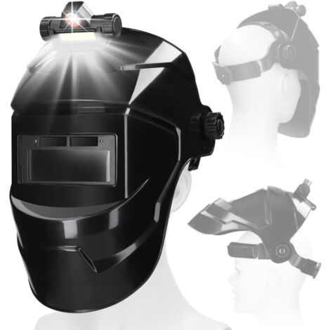 Saldatura a gradazione automatica Maschera facciale ampia visuale TRUE COLOR AUTO AUTO AUTO 130 ℃ Resistente alle alte temperature per molatura e taglio ad arco