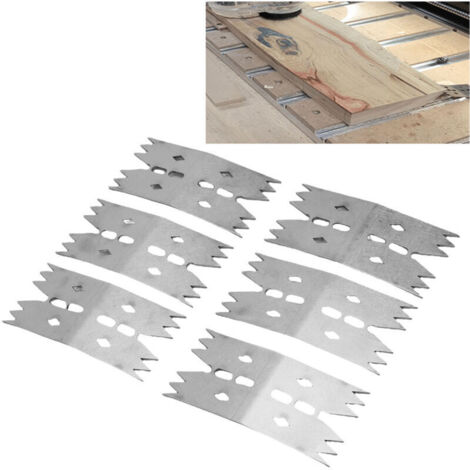 Set di 6 morsetti da banco per lastre, dime per fresatrici CNC, per livellamento di lastre, morsetti multiuso per pannelli, utensile per la lavorazione del legno. (1/3)