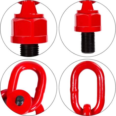 Anello di sollevamento universale - M12 × 18mm 1T Anello ad occhiello di sollevamento Strumento Anello in acciaio legato Bullone Rotazione a 360 gradi Vite Anello di sollevamento Matrice Bullone di co (1/3)