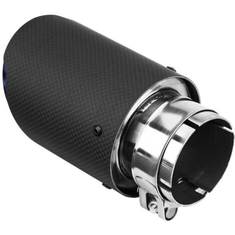 Terminale di scarico per auto in fibra di carbonio opaca, per silenziatori da 63 mm e 89 mm