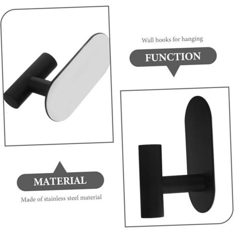 Set di 4 ganci portasciugamani a forma di cuore con chiusura adesiva, ganci per doccia, piccoli ganci portasciugamani, elegante portasciugamani da bagno a parete, ganci per accappatoio (1/3)