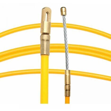 Estrattore per cavi in nylon, diametro 6 mm, lunghezza 30 m, filo in fibra di vetro, asta per cavi, spingicavo per elettricisti, estrattore, passacavi.
