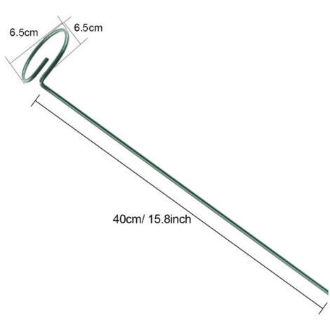 Kit di 12 supporti per piante rampicanti e fiori, supporti verdi per favorire la crescita dei fiori, paletti per pomodori, paletti da giardino per orchidee, amarilli, peonie, peperoni e altro ancora.