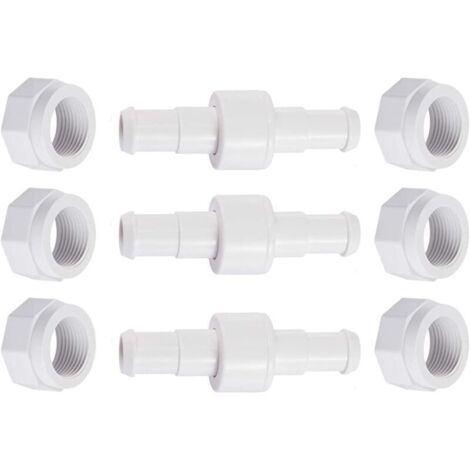Set di 3 tubi girevoli, diametro 20 mm, con dado da 15 mm, per Zodiac Polaris 280, 380 e 180. Ricambi