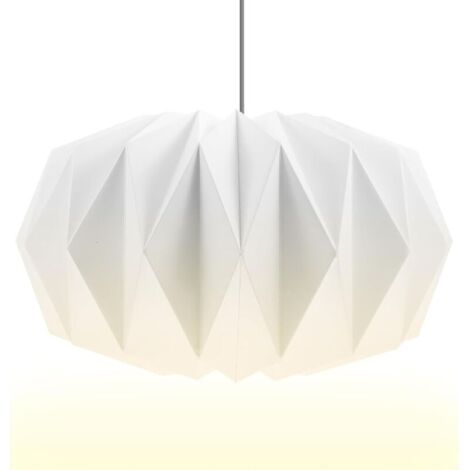 Paralume di carta di design: paralume pieghevole in carta in stile nordico, paralume decorativo, lanterna di carta, moderno, da appendere - Ø 43 cm