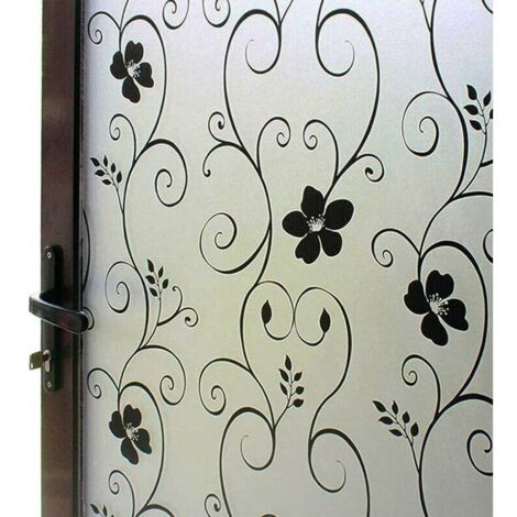 Pellicola oscurante per finestre, pellicola decorativa per finestre, pellicola elettrostatica per finestre, adesivo per finestre (90 cm x 200 cm)