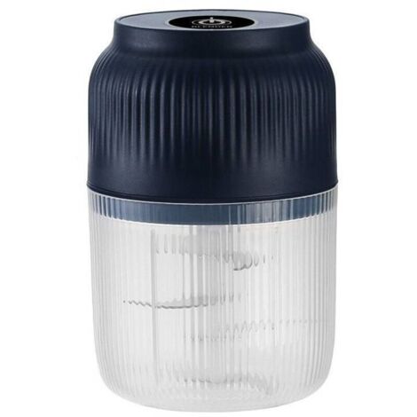 Tritatutto elettrico senza fili da 400 ml migliorato, 6 lame, mini robot da cucina potente, ricaricabile tramite USB, lame in acciaio inossidabile, per tritare carne, pesce, cipolle, aglio, verdure