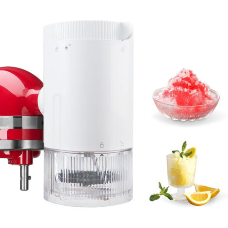 Accessorio per tritare il ghiaccio per impastatrici KitchenAid, accessorio per tritare il ghiaccio, accessorio per granite, bianco (impastatrice non inclusa)